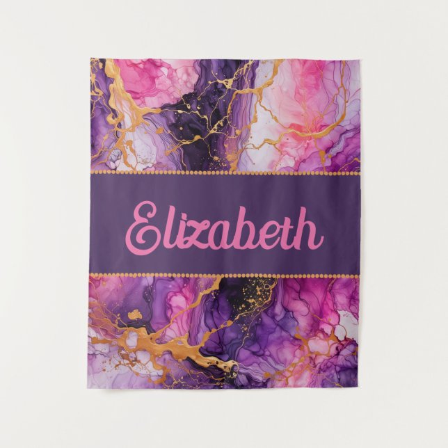 Vibrant Ink Fusion Tapestry (Front)