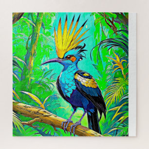 Vibrant Jungle Bird Jigsaw Puzzle