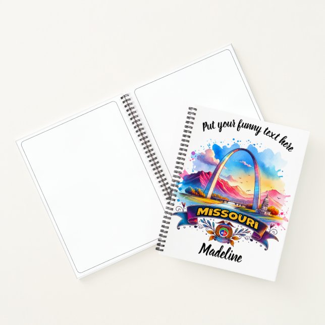 Vibrant Kansas landscape with sunflowers at sunset Notebook (Inside)