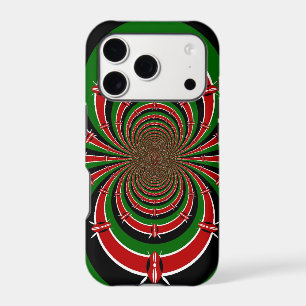 Vibrant Kenya Vision   Mirrored Kenyan Flag Abstra