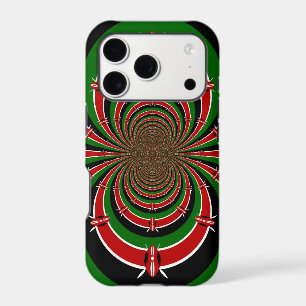 Vibrant Kenya Vision Mirrored Kenyan Flag Abstra