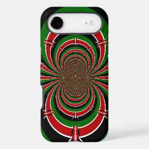 Vibrant Kenya Vision   Mirrored Kenyan Flag Abstra