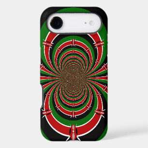 Vibrant Kenya Vision Mirrored Kenyan Flag Abstra