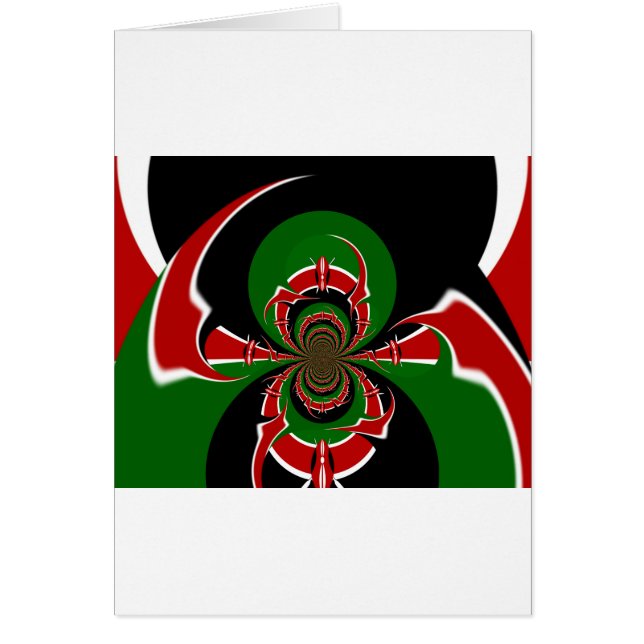 Vibrant Kenyan Flag Pattern: A Powerful Art (Front)