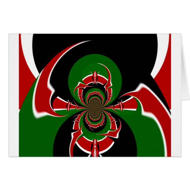 Vibrant Kenyan Flag Pattern: A Powerful Art (Front Horizontal)