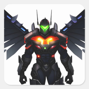 Vibrant Knight Square Sticker