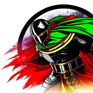 Vibrant Knight T-Shirt Throw Pillow Glass Coaster