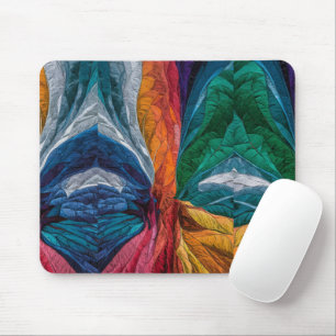Vibrant Kobra-Style Art Mouse Pad