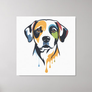 Vibrant Lab Pop Art Canvas Print