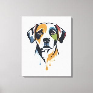 Vibrant Lab Pop Art Canvas Print