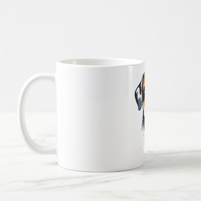 Vibrant Lab Pop Art Coffee Mug (Left)