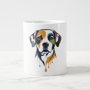 Vibrant Lab Pop Art Large Coffee Mug