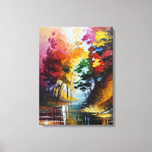 Vibrant Landscape Painting: Bring Nature Indoors Canvas Print