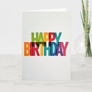 Vibrant Layered Birthday Card