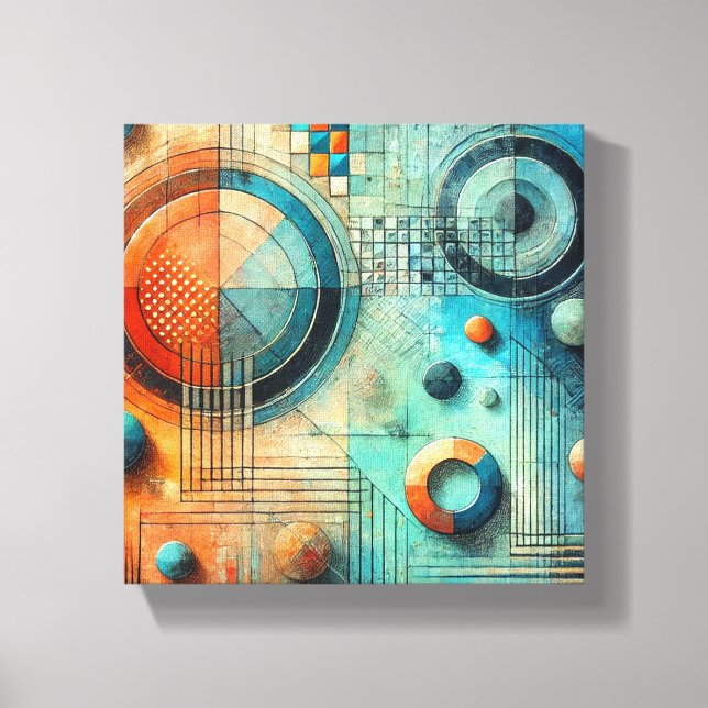 Vibrant Layers Canvas Print (Front)
