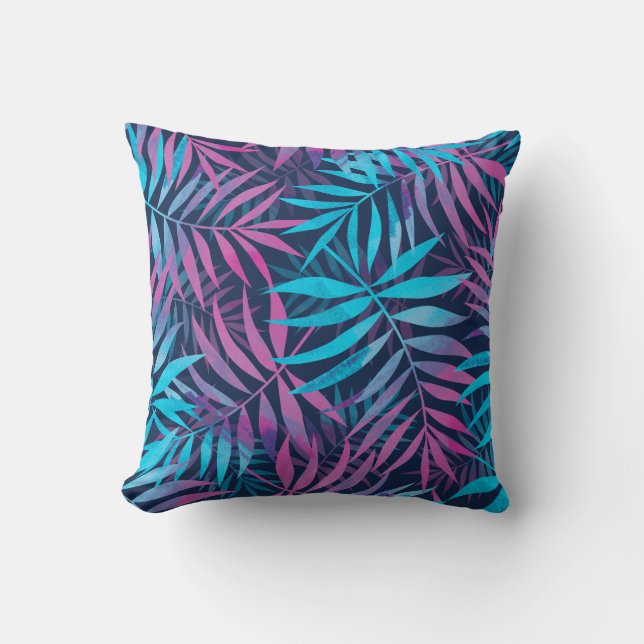  vibrant leaf pattern  cushion (Front)