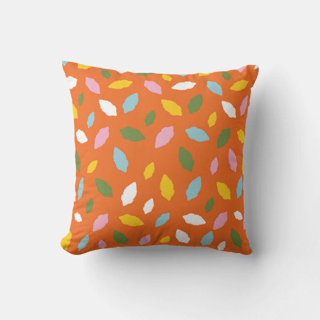 Vibrant Leaf Scatter Cushion (Front)