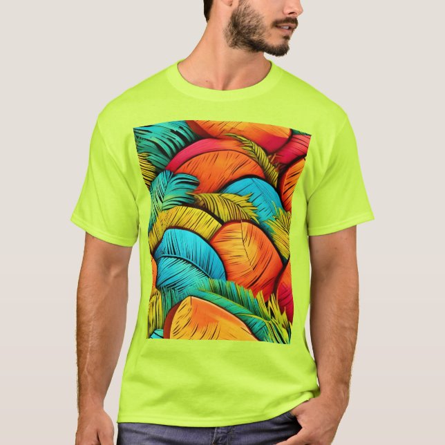 Vibrant Leafscape T-Shirt (Front)