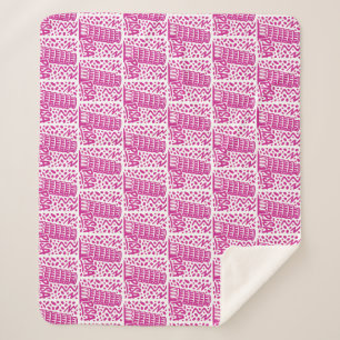 Vibrant Leaning Tower Pisa Graphic Sherpa Blanket