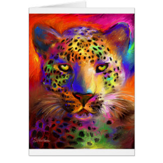 Vibrant Leopard painting