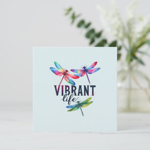 Vibrant Life - Artistic Dragonfly