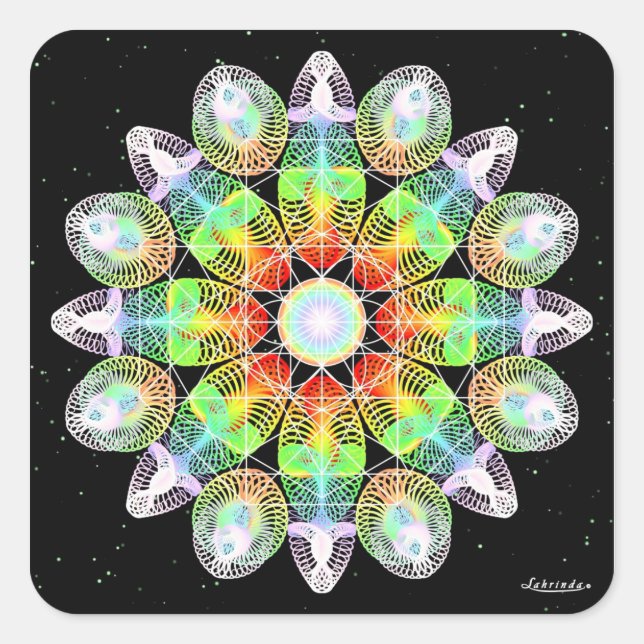 Vibrant Life Square Sticker (Front)
