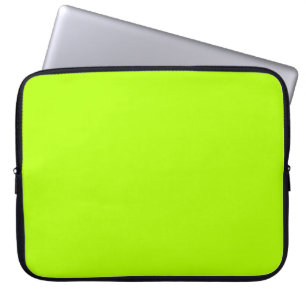 Vibrant Lime Green Colour Ready to Customise Laptop Sleeve