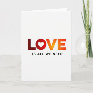 Vibrant Love Minimalist Card