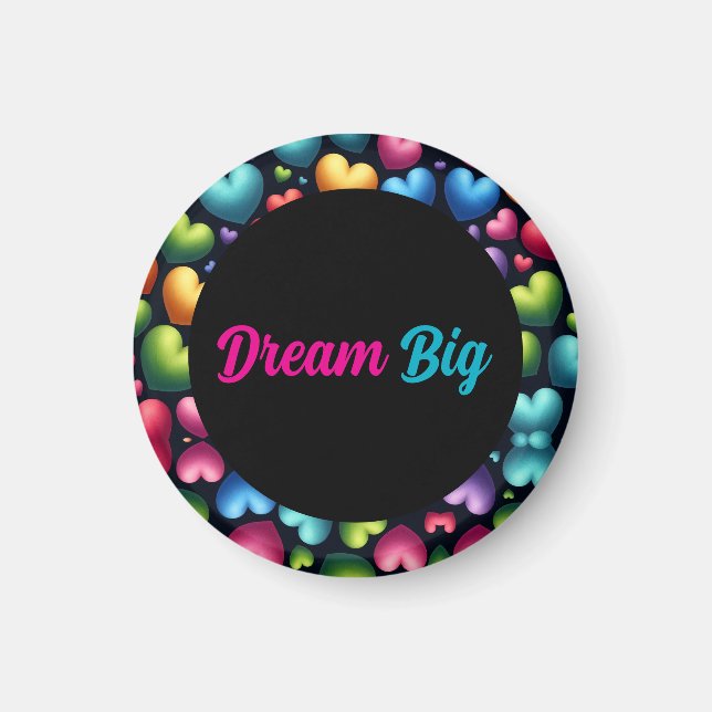 Vibrant Love (personalised) Magnet (Front)
