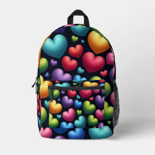 Vibrant Love Printed Backpack