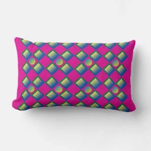 Vibrant Lumbar Bliss Pillow – Unique Multi-Coloure