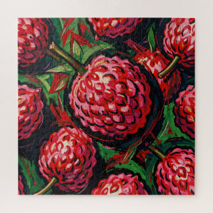 Vibrant Lychee Pattern Jigsaw Puzzle
