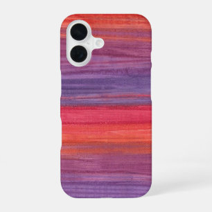 Vibrant Magenta and Purple Abstract Oil Paint iPhone 16 Case
