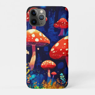 Vibrant Magic Mushroom Forest Art Case-Mate iPhone Case