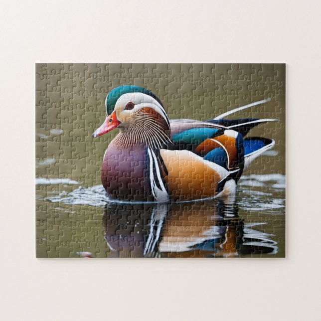 Vibrant Mallard Duck Jigsaw Puzzle (Horizontal)