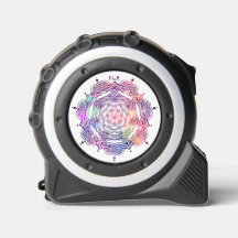    Vibrant Mandala Sacred Geometry Custom Monogram