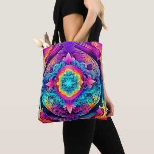 Vibrant Mandala Spirit Tote Bag