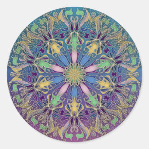 Vibrant Mandala Sticker 