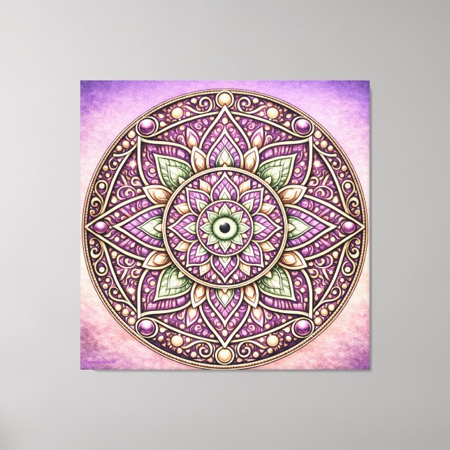 Vibrant Mandala Wall Art – Colourful Geometric Sac (Front)