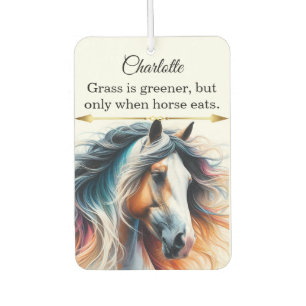 Vibrant mane horse car air freshener