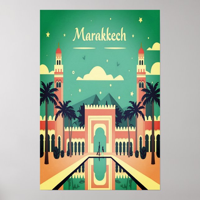 Vibrant Marrakech: Wall Art Poster (Front)
