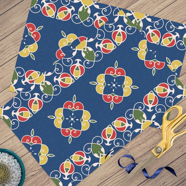 Vibrant Mediterranean Spanish Californian Style Tissue Paper (Creator Uploaded)