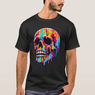 Vibrant Melting Skull T-Shirt