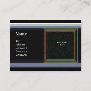 VIBRANT MEMORY MONOGRAM gem red Business Card