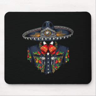 Vibrant mexican charro suit traditional mariachi mouse pad