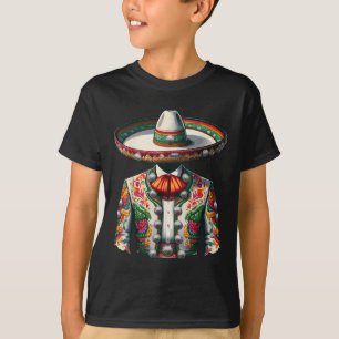 Vibrant Mexican Charro Suit Traditional Mariachi T-Shirt