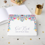 Vibrant Mexican Fiesta Style Rainbow Wedding Guest Book<br><div class="desc">Beautiful Invitation to celebrate Special occasions and festivals comes with digital and E-invitation as per your request. We would love to replicate our designs to make multiple products like rsvp cards, labels envelopes, and more. Customisation is available for ready to print on request at info@shamaurcreatif@gmail.com. Look Forward to hearing from...</div>