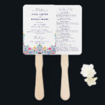 Vibrant Mexican Fiesta Style Rainbow Wedding Hand Fan<br><div class="desc">Beautiful Invitation to celebrate Special occasions and festivals comes with digital and E-invitation as per your request. We would love to replicate our designs to make multiple products like rsvp cards, labels envelopes, and more. Customisation is available for ready to print on request at info@shamaurcreatif@gmail.com. Look Forward to hearing from...</div>