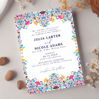 Vibrant Mexican Fiesta Style Rainbow Wedding