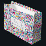 Vibrant Mexican Fiesta Style Rainbow Wedding Large Gift Bag<br><div class="desc">Beautiful Invitation to celebrate Special occasions and festivals comes with digital and E-invitation as per your request. We would love to replicate our designs to make multiple products like rsvp cards, labels envelopes, and more. Customisation is available for ready to print on request at info@shamaurcreatif@gmail.com. Look Forward to hearing from...</div>